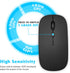 Rechargeable Bluetooth Keyboard and Mouse Combo Ultra Slim Full-Size Keyboard and Ergonomic Mouse for Bluetooth Devices