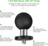 FANAUE GB-02 Aluminum 1" Ball Adapter, Compatible with RAM Mount B Size Double Socket Arm for Sports Camera