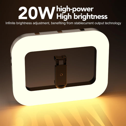 Nagnahz 8000mAh Smartphone Ring Selfie Light Kit Handheld LED Mobile Video Stabilizer Fill Lighting Rig Lights Built