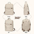 Slim Laptop Backpack for Women - Lightweight Business Computer Bag Purse for Commuting, Fits 16 Inch, Apricot