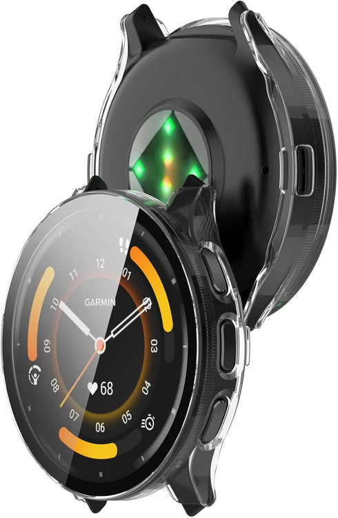 Screen Protector Compatible with Garmin Venu 3 Cases (Not for Venu 3S 41mm) Smartwatch Case Scratched Full Cover Screen Protectors intended for Garmin Venu 3 45mm (Clear)