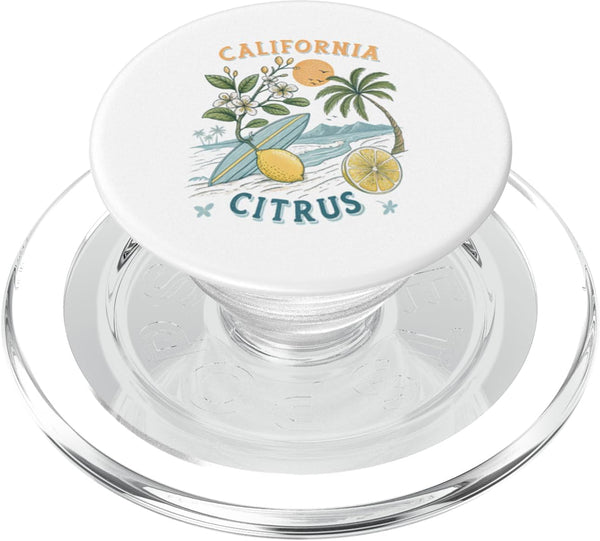 Souvenir Shirt California Citrus Sunshine Vintage Graphic Souvenir PopSockets PopGrip for MagSafe