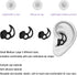 Earbud Replacement Tips, Silicone Earbud Caps Compatible with Bose Quietcomfort and Sport Headphone, 3 Pairs S M L