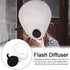 MOOSUNGEEK Camera Flash Diffuser,Eliminate Harsh Light and Shadow,Foldable with Storage Bag Easy Install Flash Diffuser