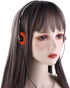 JJLFresheners Orange Retro On Ear Headphones, Wired Stereo Headphones, Lightweight Portable with Adjustable