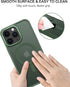 BENTOBEN iPhone 15 Pro Max Case, Dark Green Translucent Matte, Shockproof, MagSafe Compatible, 6.7" Protective Cover.