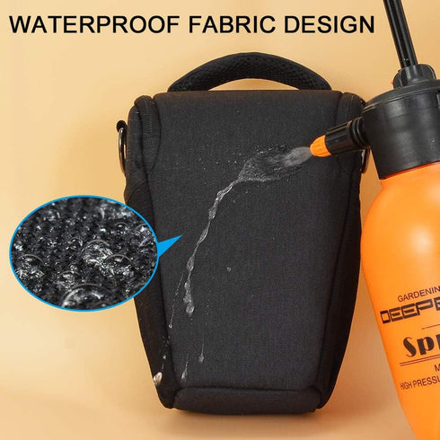 CADeN DSLR/SLR Camera Shoulder Bag: Large, Waterproof Case with Adjustable Shoulder Strap, Compatible for Nikon, Canon,