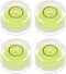 HARFINGTON 4pcs Mini Round Bubble Level 12x7mm for Leveling Camera Tripod, Telescope, Workshop, and Pictures Frame