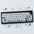 PBT Keycaps 135 Keys, Black and White Cat Cute Shape Keycaps Set, Dye-Sublimation Mao Profile for Mechanical Keyboards