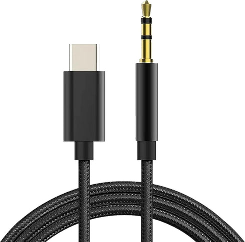 USB C to 3.5mm Male Headphone Jack Adapter, USB Type C to Aux Audio Dongle Cable for Car Audio Equipment Compatible