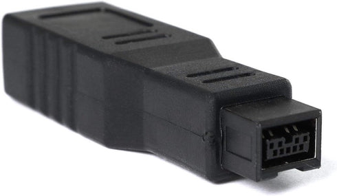 RLECS FireWire IEEE 1394 Type A 400 6 Pin Female to 1394 Type B 800 9 Pin Male Data Transfer Adapter for MacBook