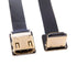 JSER CYFPV Down Angled 90 Degree HDMI Male to Female FPC Flat Cable for HDTV Multicopter Aerial Photography (0.2m)