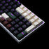 YMDK Double Shot 108 Dyed PBT Keycap Set, Rainbow Carbon Sunset Backlit Keycaps for MX Switches