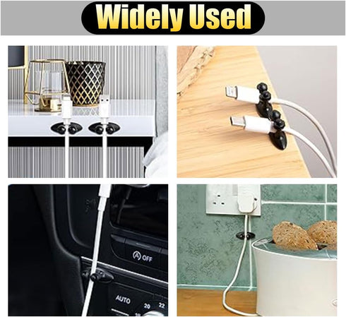 8PCS Car Cable Clips, USB Cable Line Clip Holder, Durable Strong Adhesive Cord Organizer for Car Management