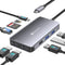 Reborn Laptop Docking Station Dual Monitor, 9-in-1 USB C Hub Dual Monitor with