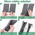 StangH Cable Management Sleeve Organizer, 19 Inch Zip-up Cable Sleeve for Home and Office, 4 Pieces - Grey