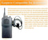 Walkie Talkies Earpieces (2 Packs) with Mic, 2 Pin Covert Air Acoustic Tube Headset for Baofeng UV-5R, Kenwood