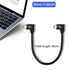 90 Degree USB 4.0 Cable, Right Angled USB C to USB C Extension Cable, 240W Fast Charging for Mobile Devices