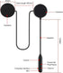 Motorcycle Bluetooth 5.2 Headphones Universal Helmet Audio System with Music and Voice Microphone