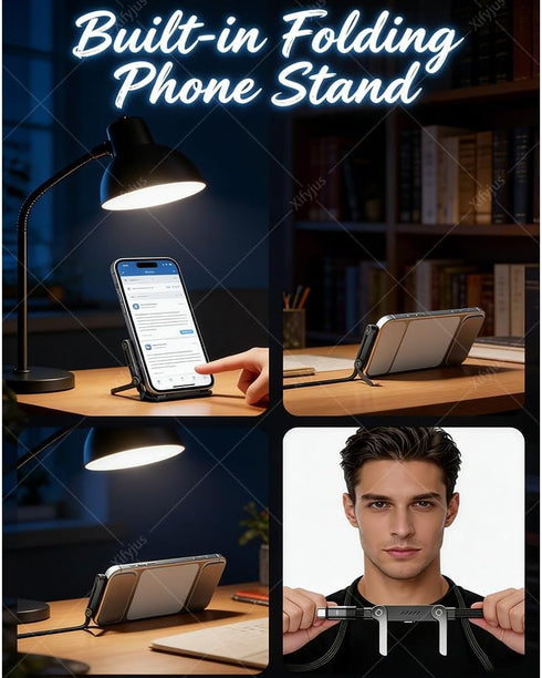 Generic 240W 2-in-1 (1pc,C-C) Sideways Phone Charger, Stand Data Cable, Invisible Holder Charger Cable, Invisible