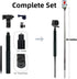 YKI 52" Golf Monopod Selfie Stick with Ground Spike Stake, Golf Swing Analyzer Phone Holder for Training Aid