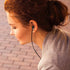k8 Single Side Earphone in-Ear Stereo to Mono Earbud Headphones, 3.5mm Plug Metal Noise Isolating Earplugs with Mic,
