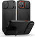 SURITCH for iPhone 15 Case with Magnetic Camera Slide Cover and Adjustable Kickstand,