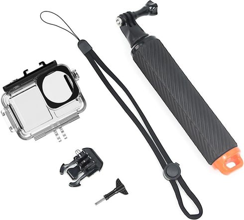Fotoleey Dive Case + Floating Hand Grip for DJI Osmo Action 4, Action 3