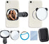 Ziqintech 2-in-1 Phone Selfie Mirror Clip, Magnetic Selfie Mirror for iPhone Back Camera,