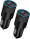60W USB C Car Charger, 2 Pack AILKIN USB C Cigarette Lighter Adapter Fast Charging Dual Port Type C Charger Compatible