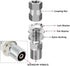 HYS Universal CB Antenna Mount with SO239 Stud, Heavy Duty 2pcs U-Bolt Clamp Bracket, L-Bracket with 10mm Hole