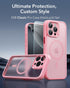 ESR 16 (4 1) Set, for iPhone Pro Max Case in Translucent Matte Case with Screen Protector, Compatible with MagSafe