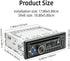 WEPARTICULAR Player,MP3 Single Din Car Stereo CD DVD USB Music Unit Car Radio,Support Bluetooth FM/RDS/USB/AM