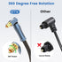 90 24K-Gold 360 PS4, (Blue,3.3ft/1m) EMK Degree Toslink Optical Cable Connector Degree Free-Rotating Plug Fiber Optic