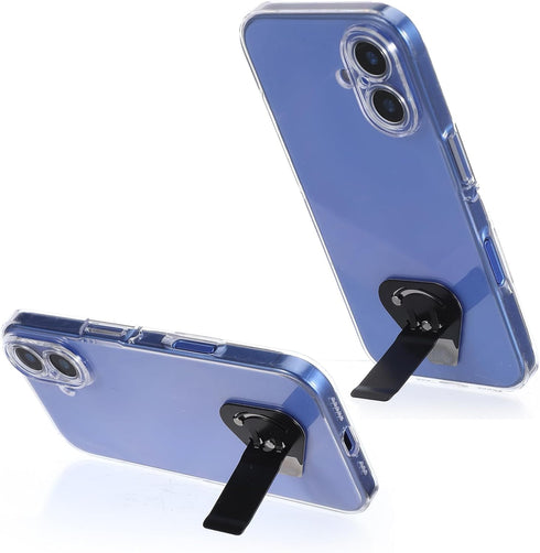 Mabor 2Pcs Thin Phone Kickstand Attachment, Universal Kickstand for Phone Case Vertical/Horizontal Metal