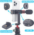 Rigdance 2PCS Pack-Phone 1/4" 360 180 Tripod Mount with Screw Thread, Rotate Tilt Phone Holder Adapter for iPhone