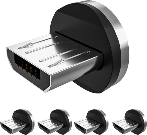 Terasako 5 Pack Magnetic Connector Tips for Micro USB Android Devices