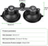 FANAUE 25mm 1" Universal Car Phone Mount - Heavy-Duty Sticky Gel Suction Cup with Ball, RAM-Compatible