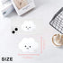 Cute 2D Cloud Shape Phone Grip, Collapsible Expandable Stand Holder for Smartphone and Tablet (White)