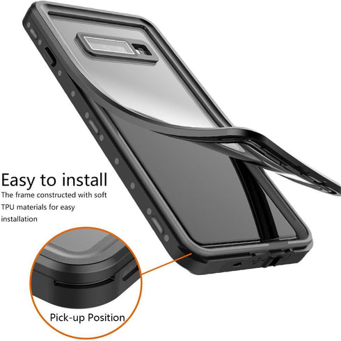 Samsung Galaxy S10 Plus Case, Waterproof Case with Built-in Screen Protector, IP68 Certified Full Sealed