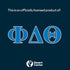 Desert Cactus Phi Delta Theta Sticker 2-Pack Decal, Greek for Window Laptop Computer Car