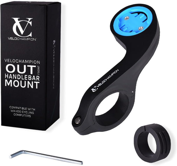 VeloChampion Out Front Bike Handlebar Mount, Compatible with Wahoo Computer Bolt and Elemnt