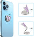 Omorro Phone Ring Holder, Bling Metal Cute Butterfly Kickstand, 360° Rotation Adjustable Grip for Smartphones