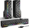 TONE JOY PC Speakers - 2 in 1 Detachable Computer Speakers with LED for