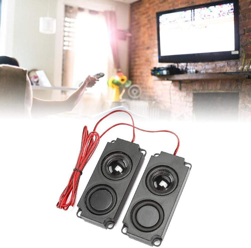 Portable Heavy Bass Loudspeaker, 8O 5W Magnetic Dual Speaker for TV Monitor, High Sensitivity
