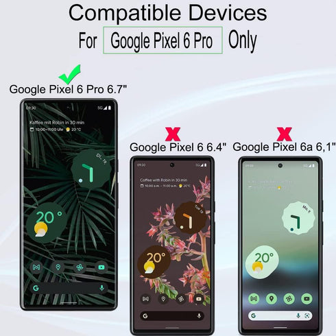 Ibywind 2 Pcs Screen Protector for Google Pixel 6 Pro 6.7", Flexible TPU Film with Camera Lens Protector