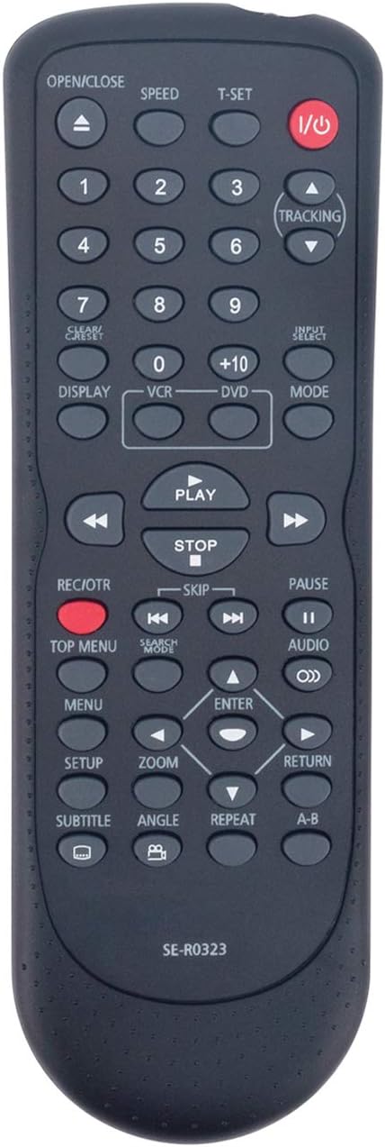 SE-R0323 SER0323 Replace Remote Control for Toshiba DVD Video VCR Combo Player SD-V296, SD-V296KU, SD-V296KC
