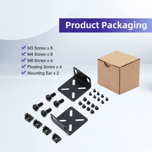 Rack Mount Kit for 17.3 Inch Switches | Adjustable Rack Ears for Buffalo Tech, Cisco, NETGEAR, Dell