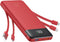 Charmast 20000mAh Portable Charger with Built-in Cables, 20W Fast Charging Battery Pack for iPhone, Tablets & More