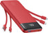 Charmast 20000mAh Portable Charger with Built-in Cables, 20W Fast Charging Battery Pack for iPhone, Tablets & More